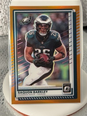 Panini Donruss Optic 2025 Saquon Barkley Orange Prizm /299 #15 Eagles