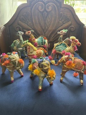 Vintage Neiman Marcus Hand Stitched Christmas Tree Ornaments. Made in India