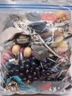 Vintage Gold And Silver Toned Costume Jewelry Necklaces, Earrings, 3lbs.+ Lot #6