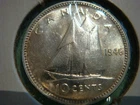 Beautiful Uncirculated 1946 Canada 10 Cent King George VI - Ungraded