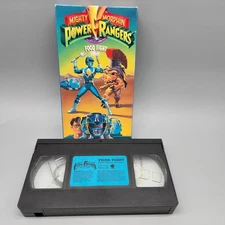 Vintage Mighty Morphin Power Rangers Food Fight VHS Tape Saban 90s Kids TV Show