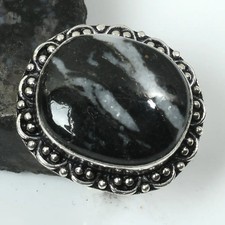 Buffalo Turquoise Gemstone Handmade Ring Jewelry For Unisex US Size-7 AR 18401