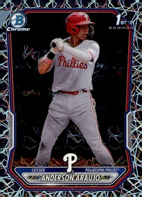 2026 Bowman #BCP-8 Anderson Araujo Chrome Prospects Lazer Refractor BZ62
