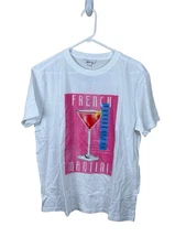 Wildfox French Martini Tee Shirt L NWT Cocktail Recipe Fun