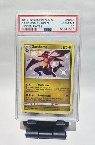 PSA 10 Garchomp Holo SV40/SV94 Hidden Fates 2019 Pokemon Card