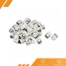30 Pack 10mm LED Lamp Holders Light Bulb Socket Plastic Chrome Plated