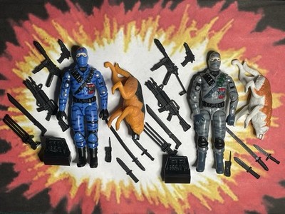 X2 Black Major Custom Gi Joe Cobra Firefly K9 Dog Handler Ninja Trooper