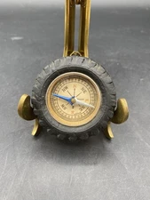 Small Metal Compass Inside Rubber Tractor Tire Novelty Japan VTG Working 2”