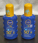 NIVEA Sun Kids Protect & Care 5in1 Spray SPF 50+ UVA 200ml x2 Bottles