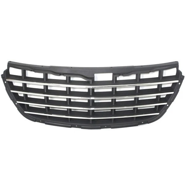 For 04 05 06 Pacifica Front Grille Grill Assembly Gray Shell Chrome Molding Trim - Image 2 of 4