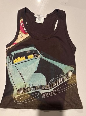 Vtg CHRISTIAN DIOR BY JOHN GALLIANO S/S 2002 tank top | eBay