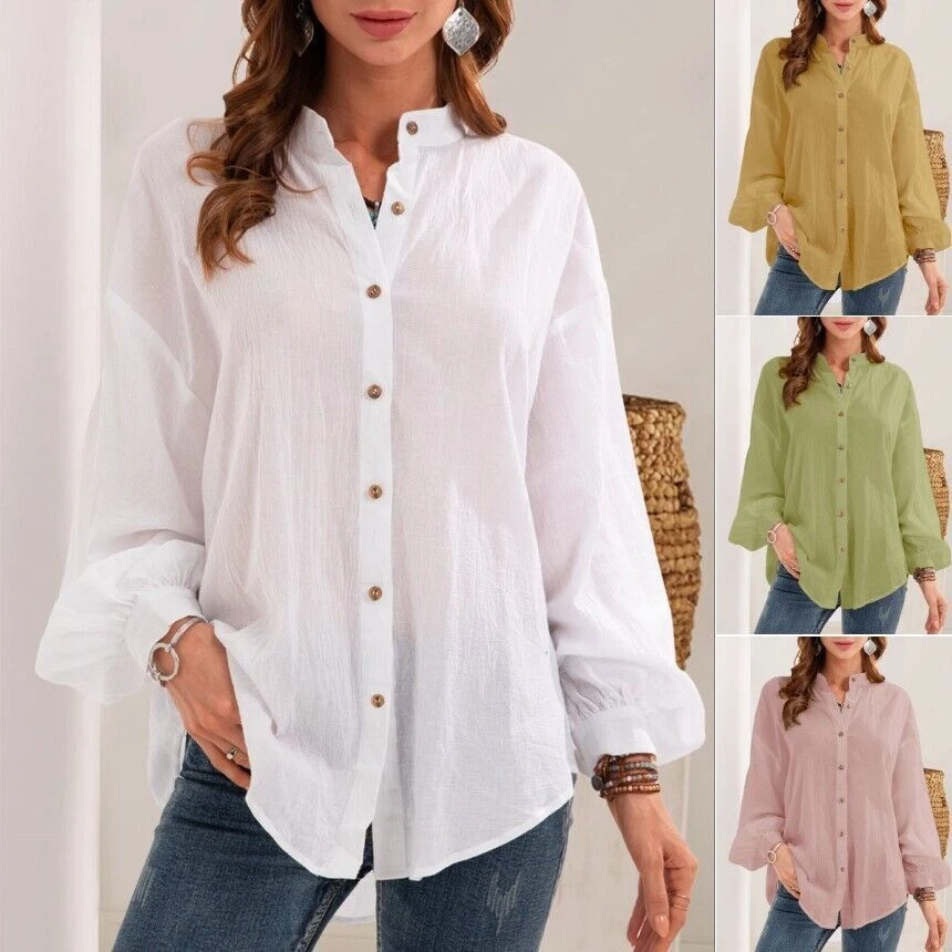 linen casual tops