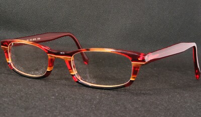 UNIC EYEWEAR Handmade MO 212 3124 Red /Orange /Black UNIQUE EYEGLASSES 49-19-145