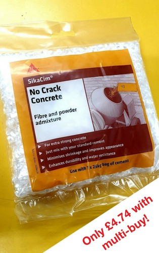 Sika Cim No Crack Fibre, FIBRE ADMIXTURE ENHANCING CONCRETE STRENGTH EVERBUILD - Picture 2 of 4