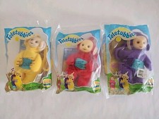 1999 Teletubbies Burger King Kids Club Toys Set Of 3 Po Laa Laa Tinky Winky New