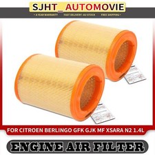 2x Engine Air Filter for Citroen Berlingo GFK GJK MF Xsara N2 1998-2008 1.4L Box