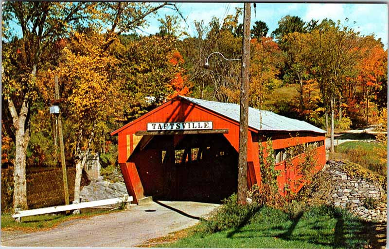Postcard BRIDGE SCENE Taftsville Vermont VT 9/07 AN7895 eBay
