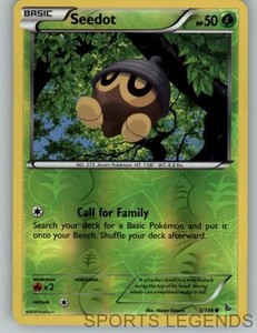 2014 pokemon Flashfire reverse holo Seedot 5/106