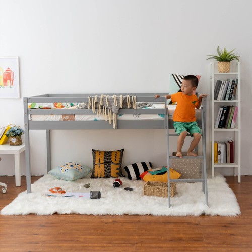 Panana Mid Sleeper Bunk Bed With Ladder Single Bed for Small Space,BedRoom - Picture 8 of 19