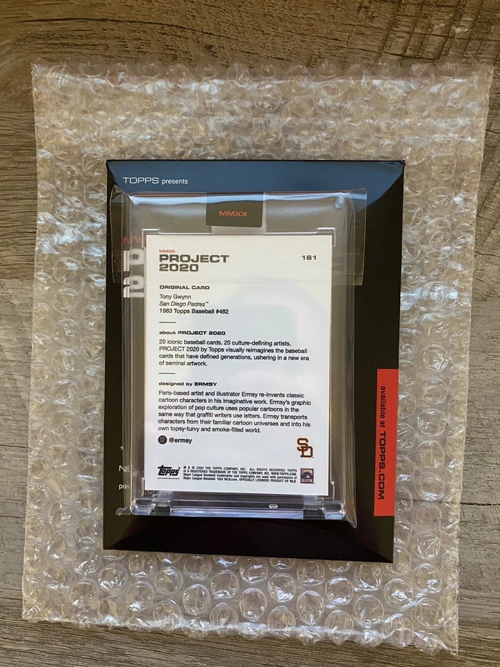 Topps Project 2020 Tony Gwynn Card #161 by Ermsy - Padres IN HAND - Image 2 of 2