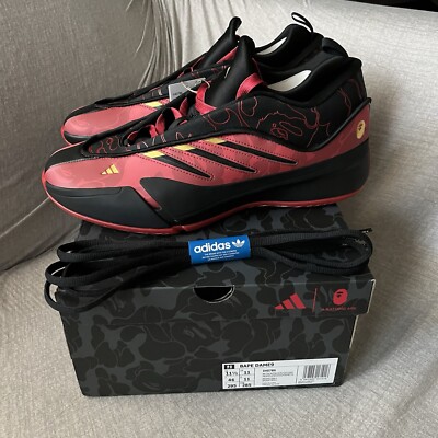 Bape Adidas Dame Damian Lillard Red Camo New Size Ships