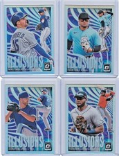 2020 DONRUSS OPTIC ILLUSIONS LOT OF 7 SILVER HOLO PRIZM ISAN DIAZ YORDAN ALVAREZ