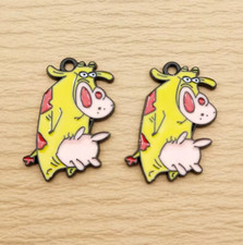 Lot 50 PCS cartoon Animal Enamel Charms Metal Pendants DIY Earring Jewelry