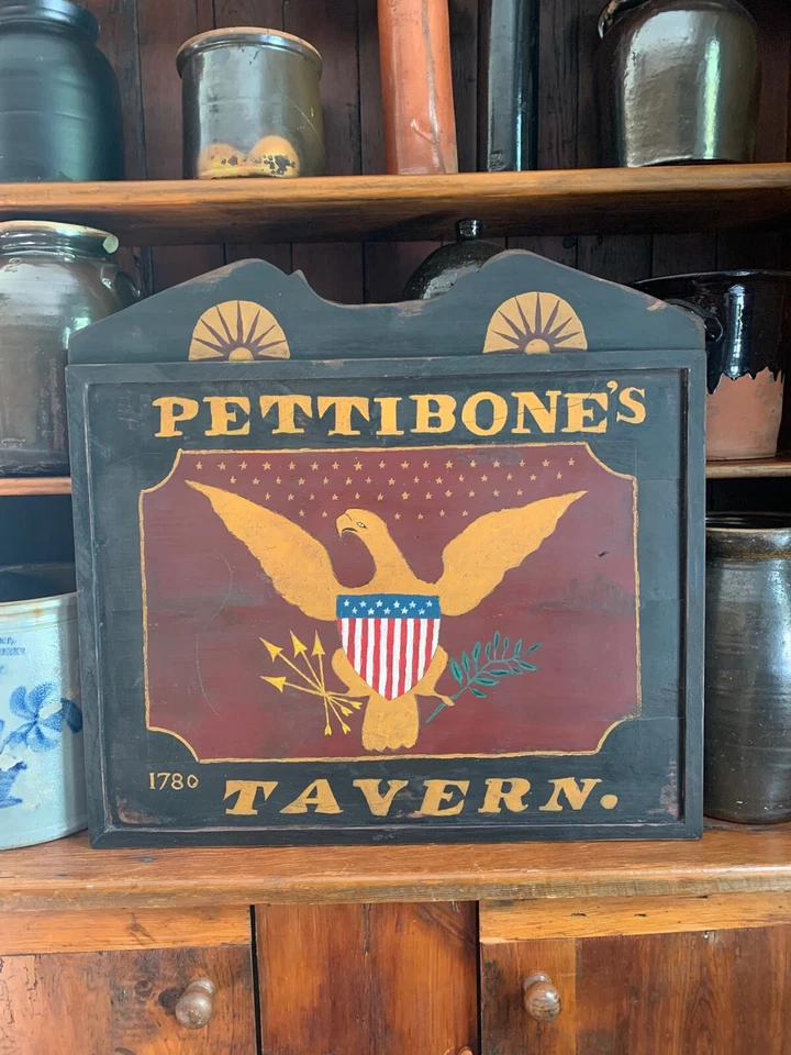 Primitive, Colonial, Early American Tavern Sign - Image 3 of 4