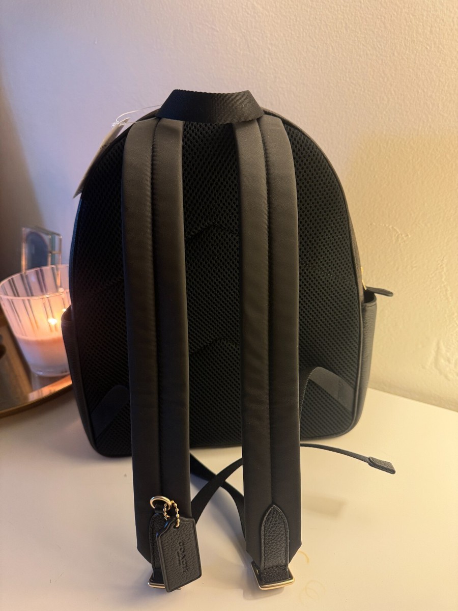 Coach Court C5671 Backpack in Signature Canvas Brown Black for