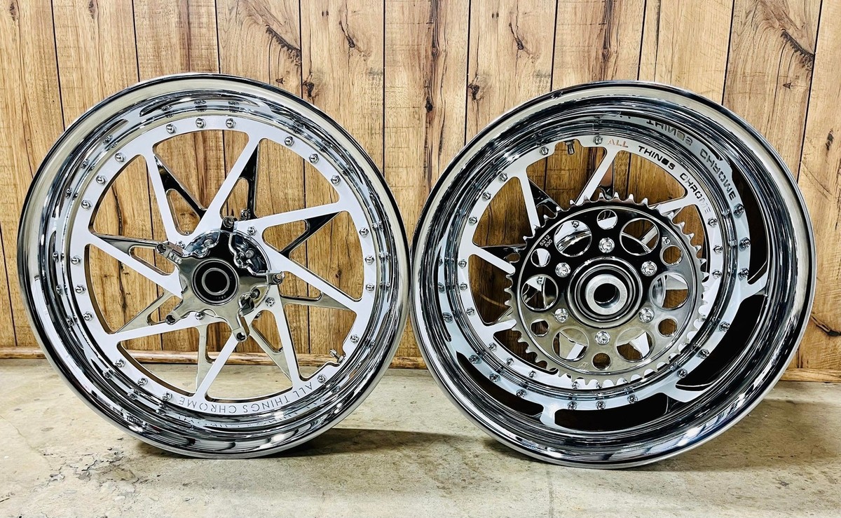 エープラス HAYABUSA 240 CHROME-WHITE SWITCHBACK WHEELS 99-07 SUZUKI HAYABUSA