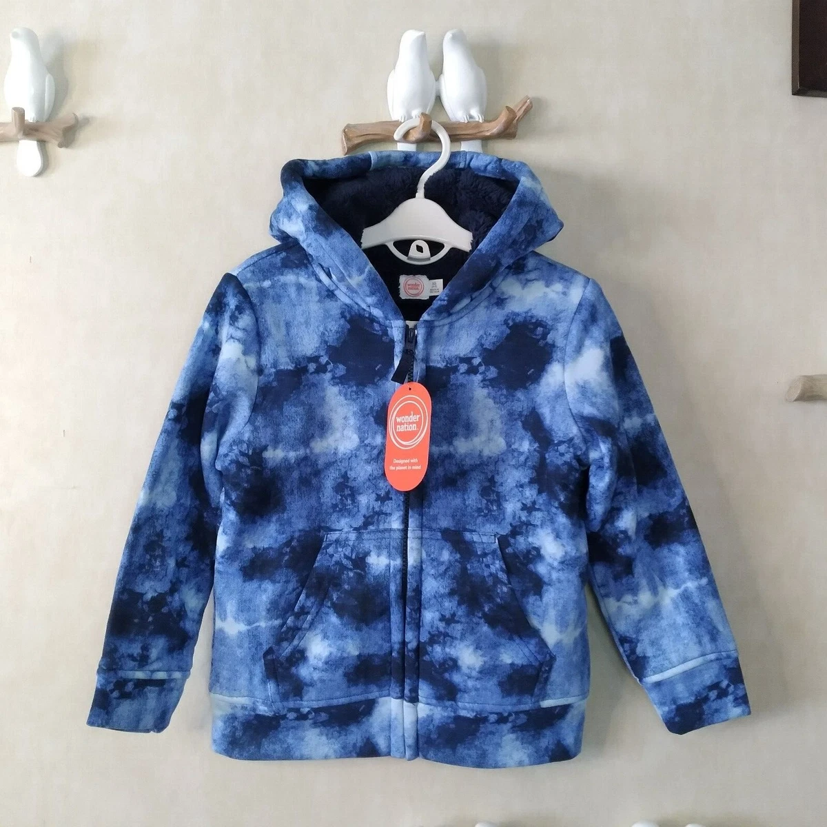 Tie dye online zip up jacket