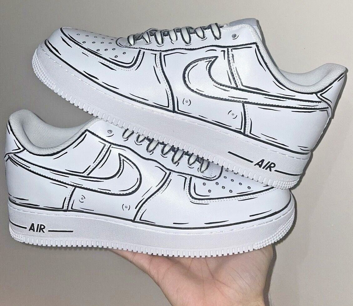 Custom Nike Air Force 1 Shoes Cartoon