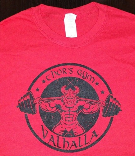 CAMISETA THOR'S GYM VALHALLA CULTURISTA VIKINGO - VARIAS TALLAS Y COLORES - Imagen 4 de 12