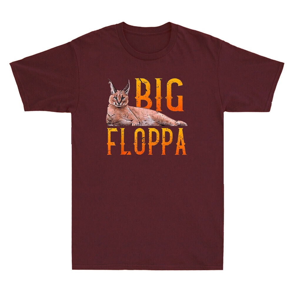 Big Floppa Meme Cat Caracal T-Shirt, Cool Funny Cats Caracal