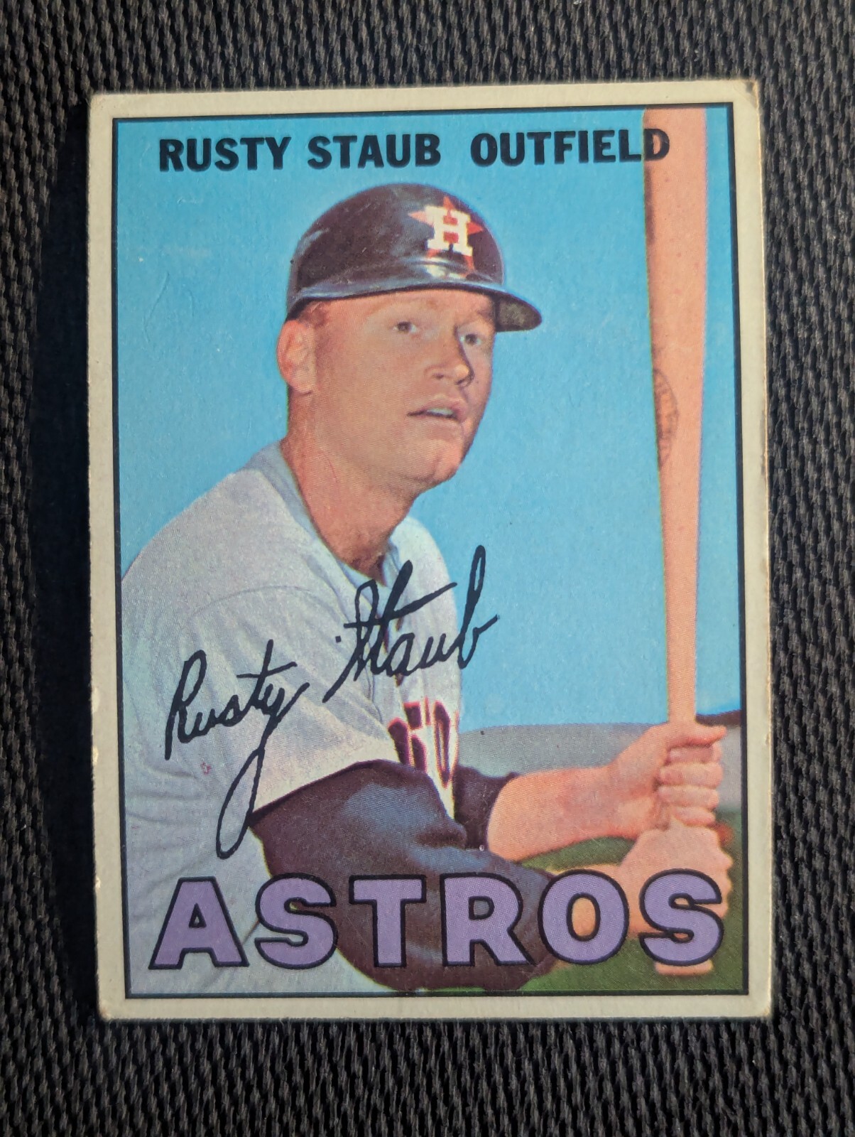 Sharp 1967 Topps #73 Rusty Staub Houston Astros Baseball Card- VG+/EX