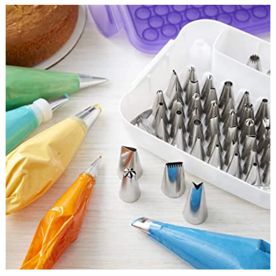 Wilton Master Tip Set 55 Icing Tips Decorating Piping Nozzles Cake Cupcake Tools - Image 3 of 4