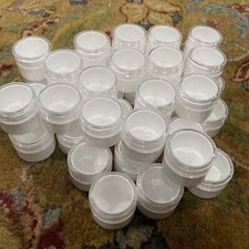 40 Packs 10 Gram/10ML High Quality Cosmetic Sample Clear Lid Jar Containers
