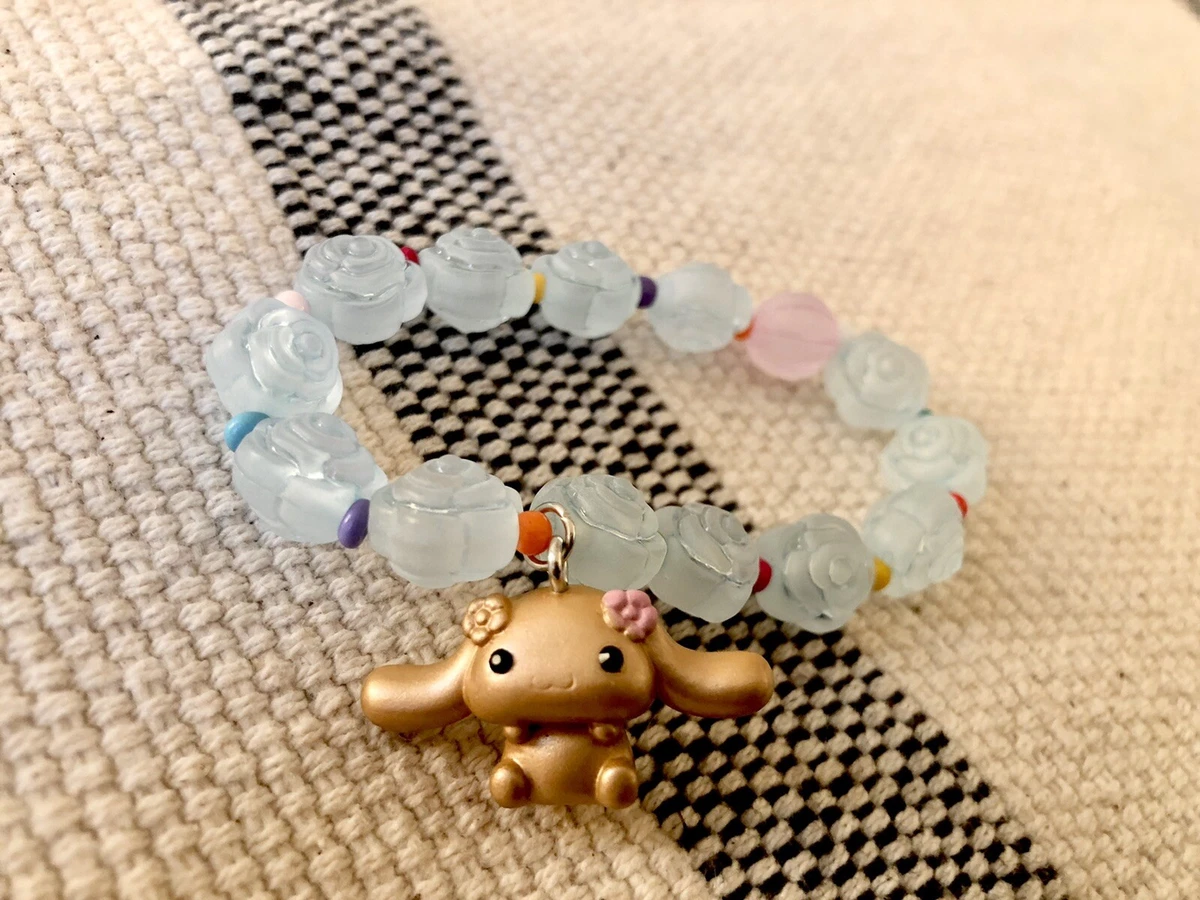 Hello Kitty Sanrio Cherry Charm Bracelet Mismatched Beaded Jewellery  Rainbow Fun