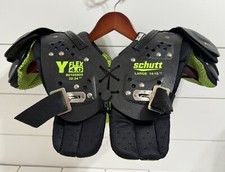 Schutt Y Flex 4.0 32-34" Large 14-15" Football Shoulder Pads - Black  Green