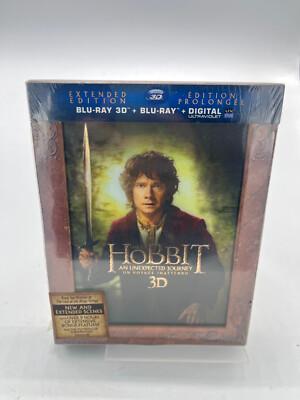 The Hobbit An Unexpected Journey 3D Extended Edition Blu-Ray 3D-Unopened