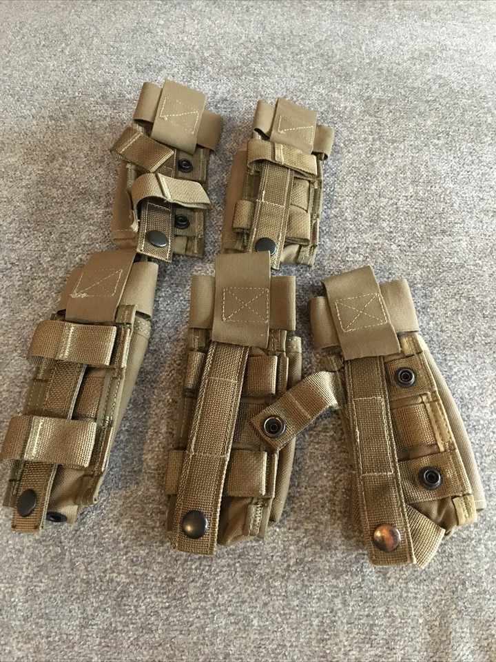 Lot (5x) USGI NAR CAT Combat Application Tourniquet Pouch Coyote Tan