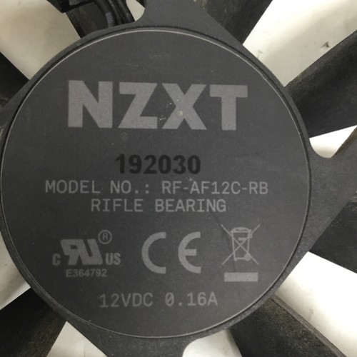 NZXT Rifle Bearing RF-AF12C-RB 12VDC 0.16A 120mm Case Fan - Zdjęcie 3 z 3