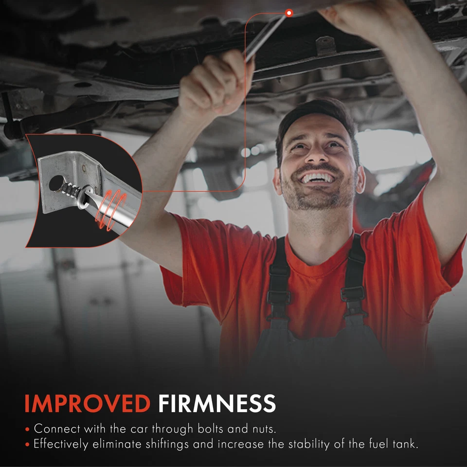 2x correas de tanque de combustible de acero para Chevrolet Impala 1973-1976 Caprice Buick LeSabre Foto 4 de 4