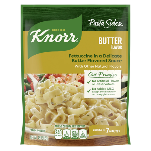 Knorr Pasta Sides Butter Fettuccine For Delicious Quick Pasta Side Dishes No Art