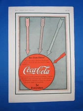 1910 Coca Cola All Arrows Point to Coca Cola Size 11 X 14 Ladies Home Journal