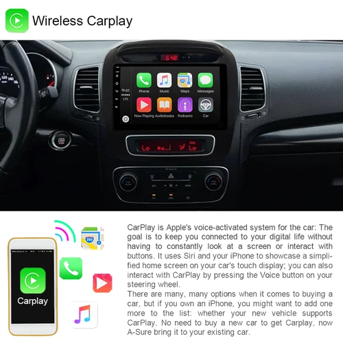CarPlay For Kia Sorento 2014-2015 Android 13.0 Car Radio Stereo 2+32GB GPS Navi - Picture 6 of 20