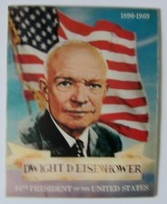 Dwight D. Eisenhower 1968 VARI-VUE  Lenticular 3-D Picture 11  x 14