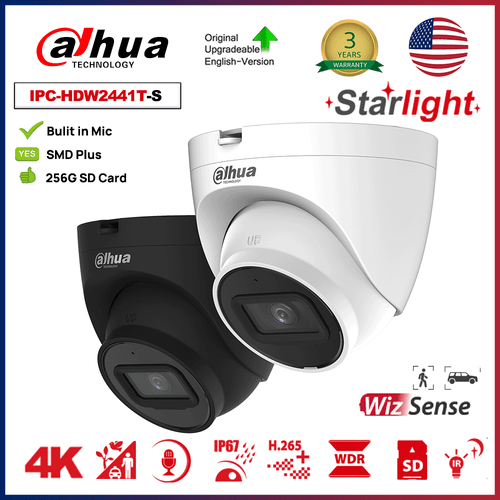 Dahua WizSense 4K 32 CH Kit 16poe NVR 4MP Starlight IP Camera MIC SMD 256GB Lot - Picture 25 of 27