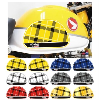 For HONDA MONKEY 125 2019-2025 3D Edge Gel Side Tank Fuel Gas Gip Sticker Pad
