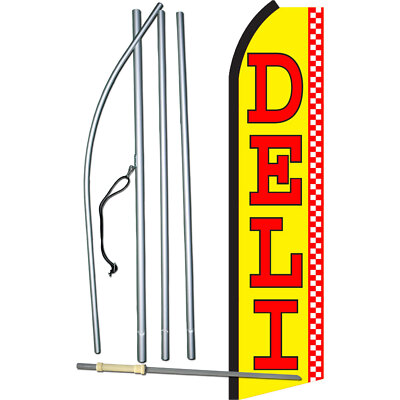 Deli Yel/Red Complete Swooper Flag Bundle